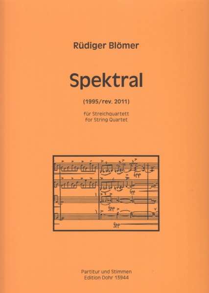 Spektral (1995/rev.2011) for String Quartet - Score & Parts