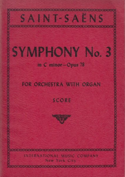 Symphony No.3 in c minor, Op.78 - Study Score