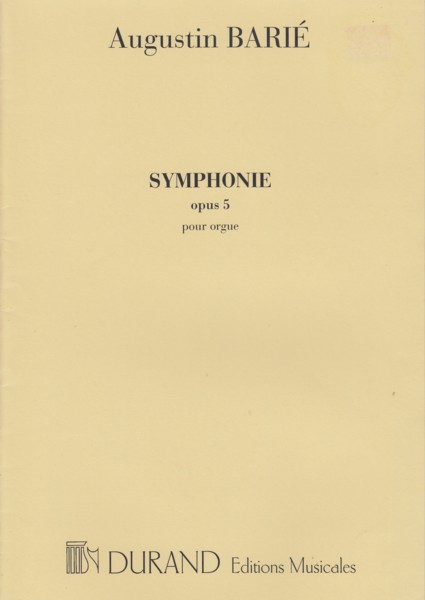 Symphonie Op.5 pour Orgue