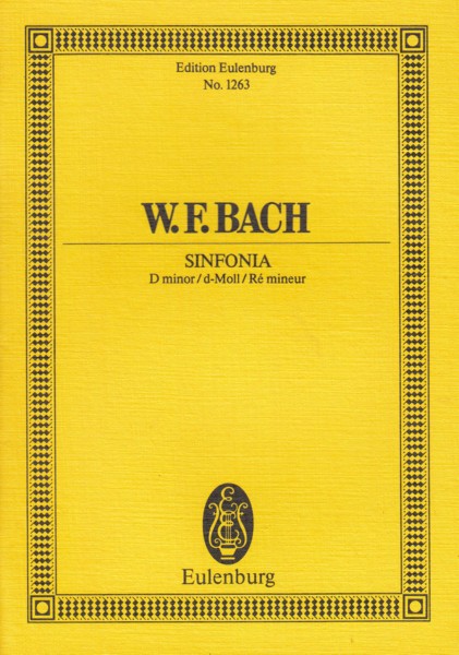 Sinfonia in d minor - Study Score