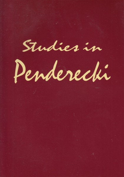Studies in Penderecki