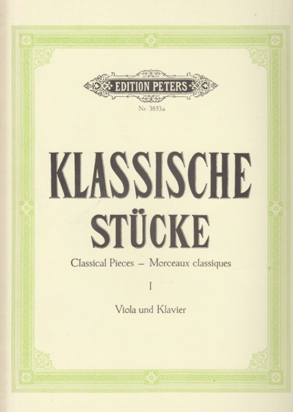 Classical Pieces Volume I for Viola & Piano