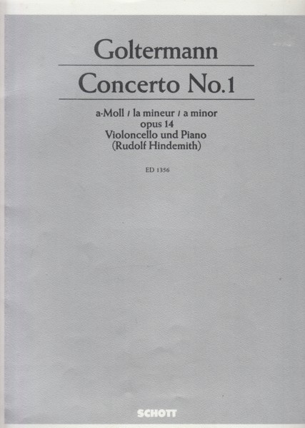 Cello Concerto No.1 in a minor, Op.14 - Cello & Piano