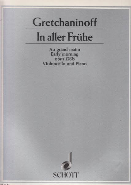 Early Morning, Op.126b - Cello & Piano