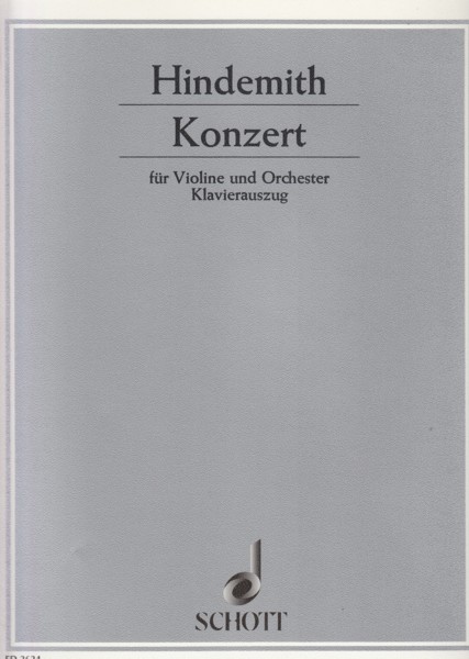 Concerto for Violin and Orchestra (1939) - Violin & Piano