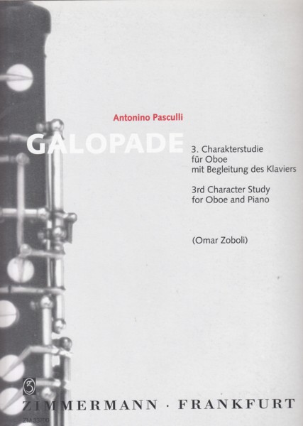 Galopade, 3rd Character Study for Oboe and Piano