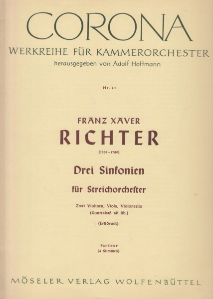 3 Sinfonias for String Orchestra - Full Score