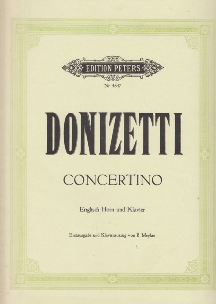 Concertino for Cor Anglais and Orchestra - Cor Anglais & Piano