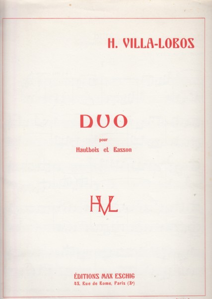 Duo for Oboe and Bassoon