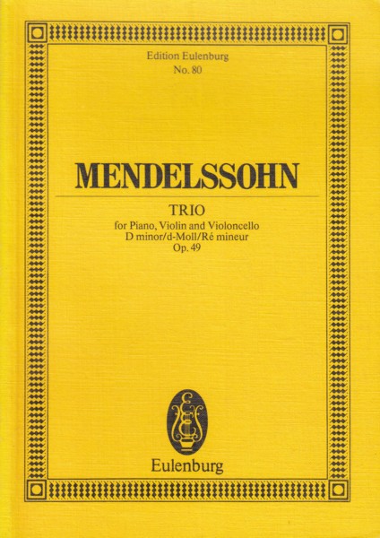 Piano Trio in d minor, Op.49 - Study Score