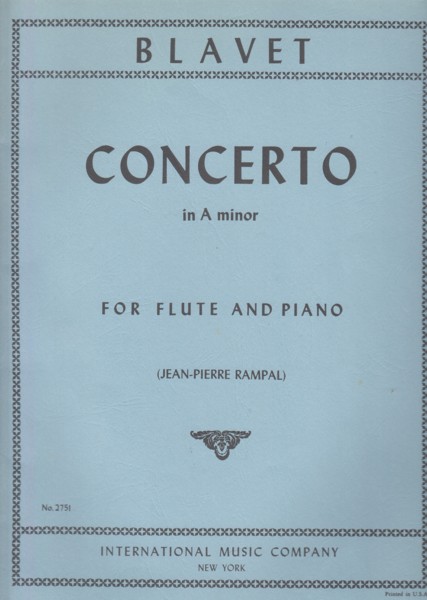 Flute Concerto in a minor - Flute & Piano