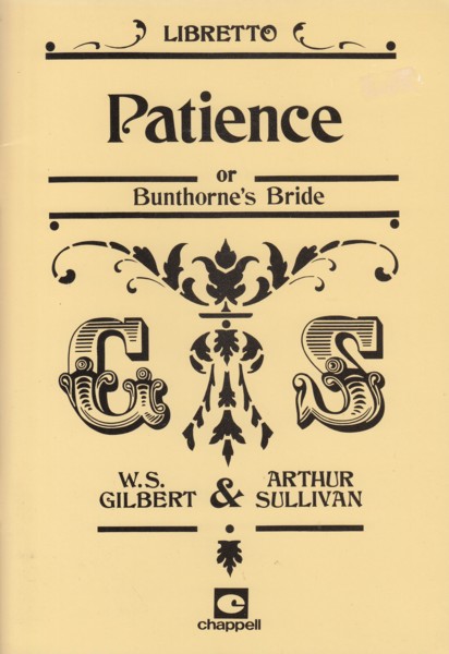 Patience or Bunthorne's Bride - Libretto