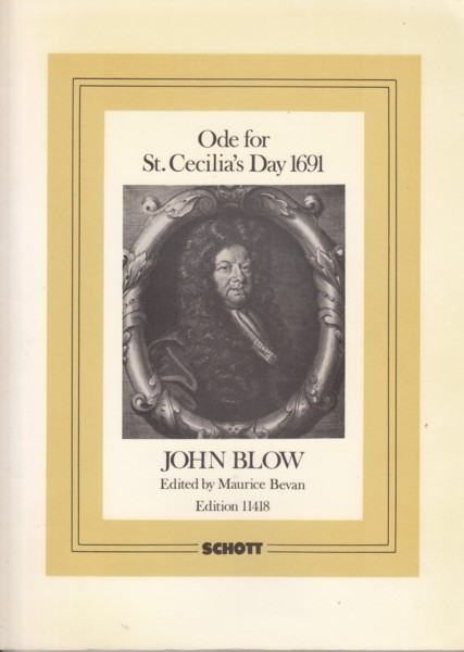 Ode for St. Cecilia's Day, 1691 - Vocal Score