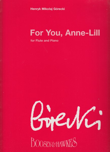 For You, Anne-Lill for Flute & Piano