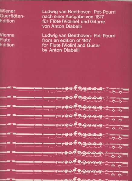 Pot-Pourri of his most favourite works from an edition of 1817 for Flute (or Violin) and Guitar.