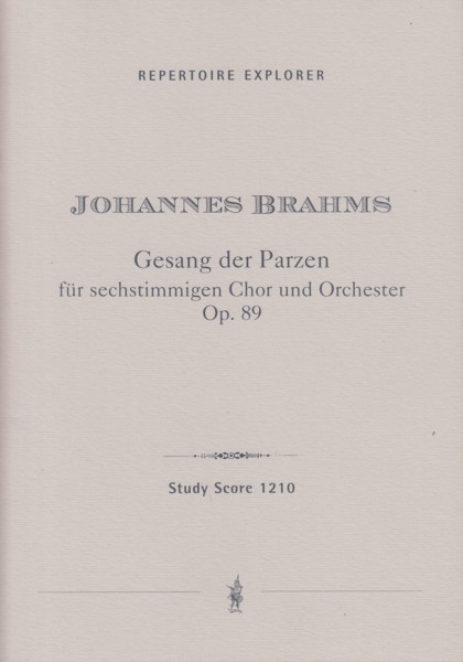 Gesang der Parzen (Song of the Fates), Op.89 - Study Score