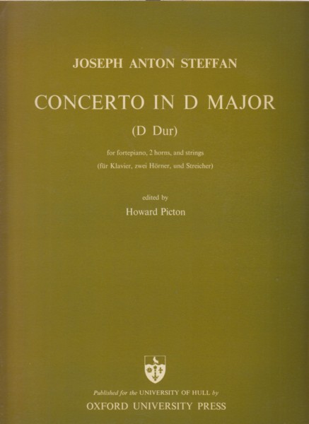Concerto in D major for Fortepiano, 2 Horns and Strings - Full Score