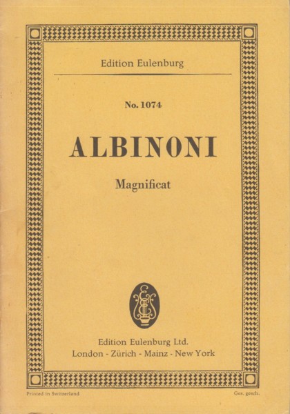 Magnificat - Study Score