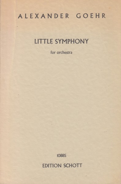 Little Symphony for Orchestra, Op.15 - Study Score