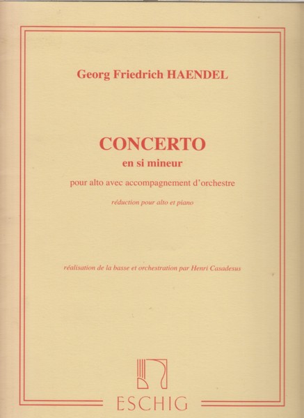 Concerto in b minor for Viola and Orchestra - Viola & Piano