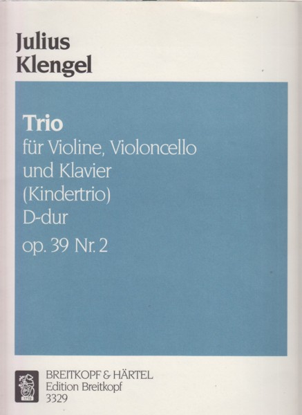 Piano Trio in D major, Op.39 No.2 (Kindertrio) - Set of Parts