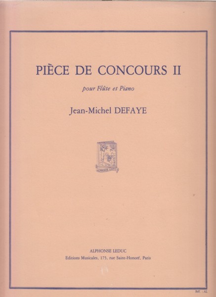 Piece de Concours II for Flute and Piano
