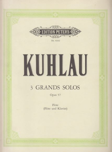 3 Grands Solos for Flute with Piano ad lib - Flute & Piano