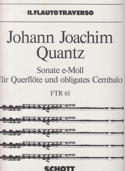 Sonata in e minor for Flute & Harpsichord (Piano) Obbligato