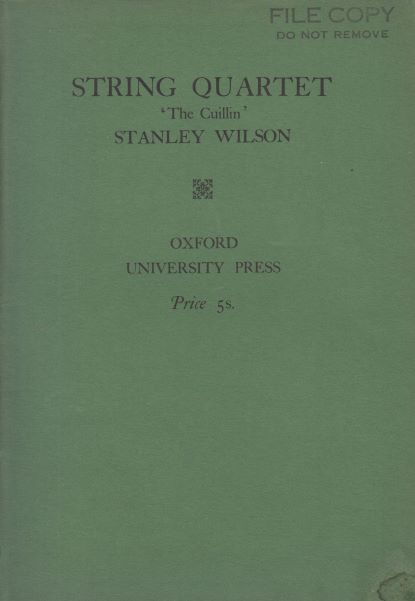 String Quartet, Op.44 (The Cuillin) - Study Score