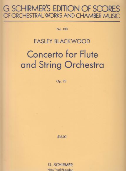 Concerto for Flute and String Orchestra, Op.23 - Full Score