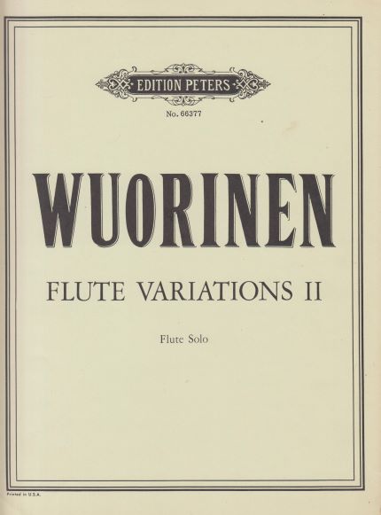Flute Variations II - Flute Solo