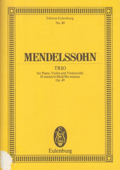 Piano Trio in d minor, Op.49 - Study Score