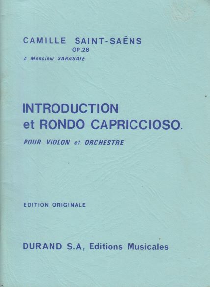 Introduction and Rondo Capriccioso for Violin & Orchestra, Op.28 - Study Score