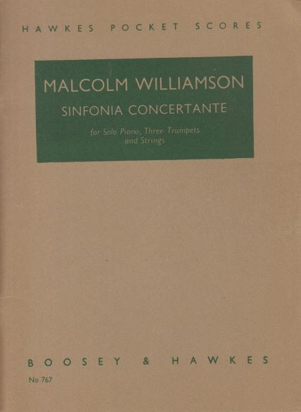 Sinfonia Concertante for Solo Piano, Three Trumpets and Strings - Study Score