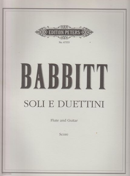 Soli e Duettini for Flute and Guitar