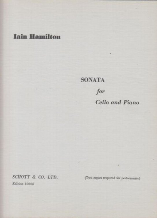Sonata for Cello and Piano