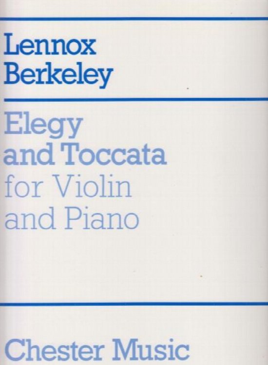 Elegy and Toccata for Violin and Piano