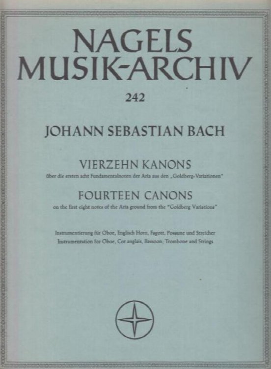 Fourteen Canons BWV 1087 - Score & Parts