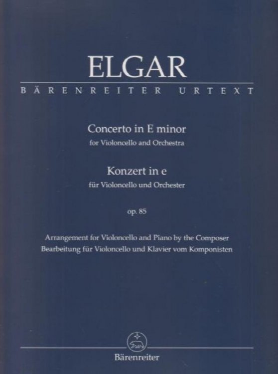 Cello Concerto, Op.85 - Cello & Piano