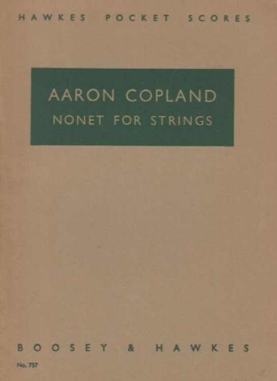 Nonet for Strings - Study Score