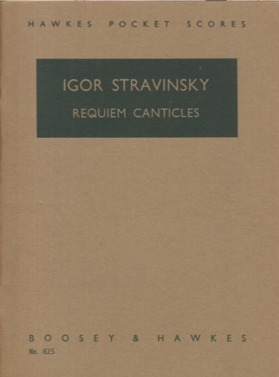 Requiem Canticles - Study Score