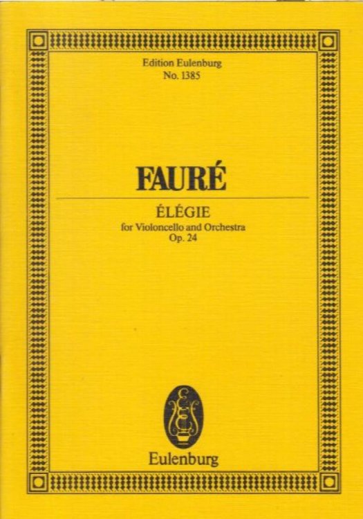 Elegie for Cello and Orchestra, Op.24 - Study Score