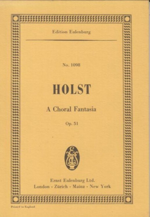 A Choral Fantasia, Op.51 - Study Score