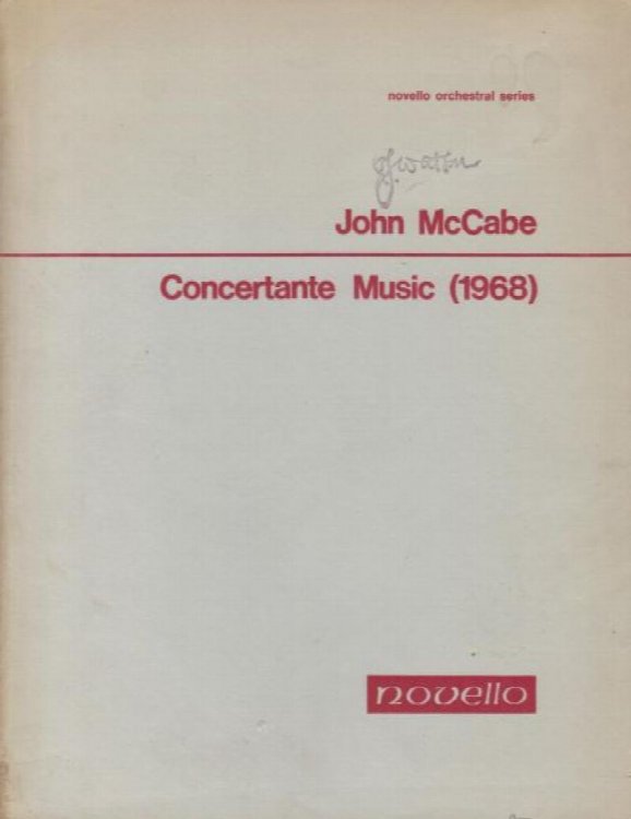 Concertante Music (1968) - Study Score