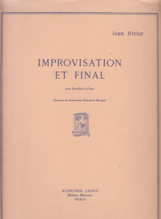 Improvisation et Final - Oboe & Piano