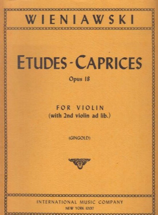 Etudes Caprices, Op.18 for Violin (with 2nd Violin ad lib.)