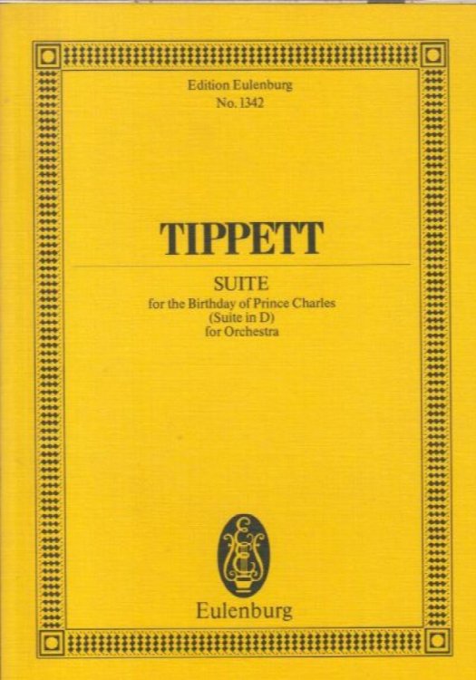 Suite for the Birthday of Prince Charles (Suite ibn D) - Study Score