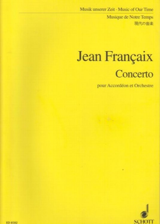 Concerto for Accordion and Orchestra - Study Score
