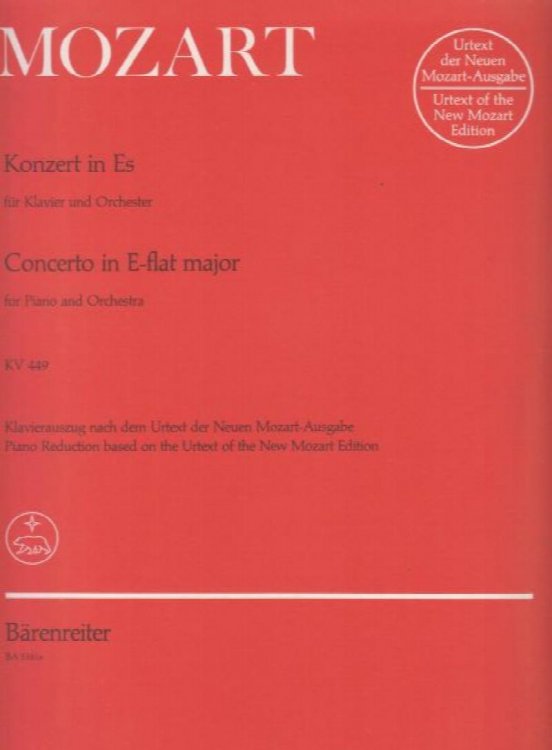 Piano Concerto No.14 in E flat, K449 - Reduction for 2 Pianos