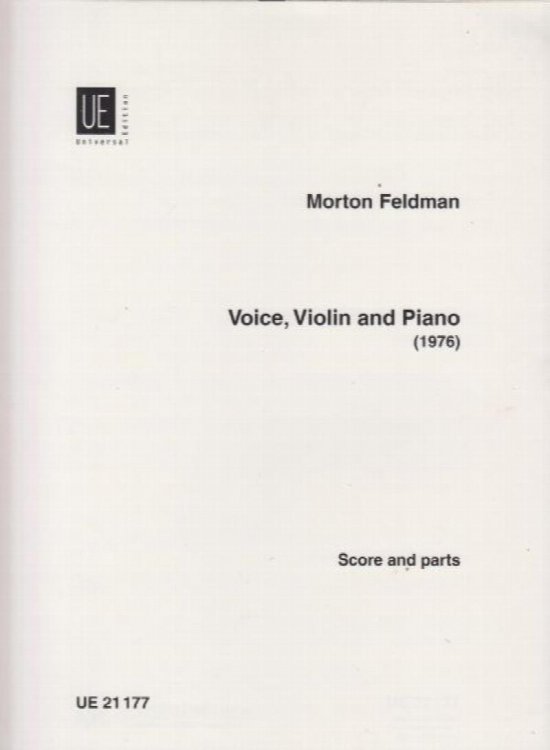 Voice, Violin and Piano (1976) - Score and Violin Part